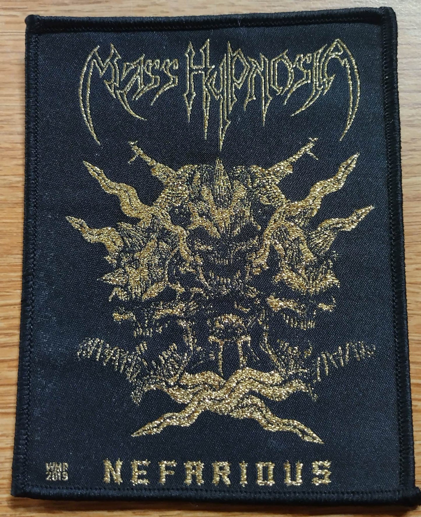 Mass Hypnosia nefarious Woven Patch