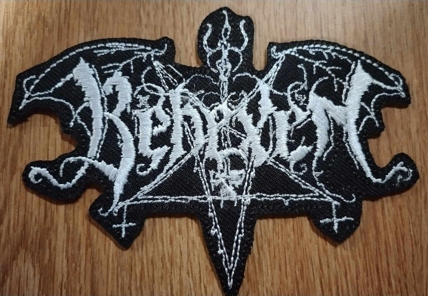 Behexen name Patch white letters