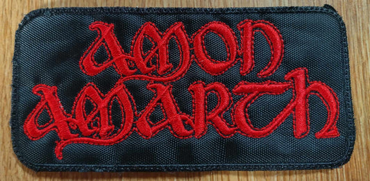 Amon Amarth name Patch red letters