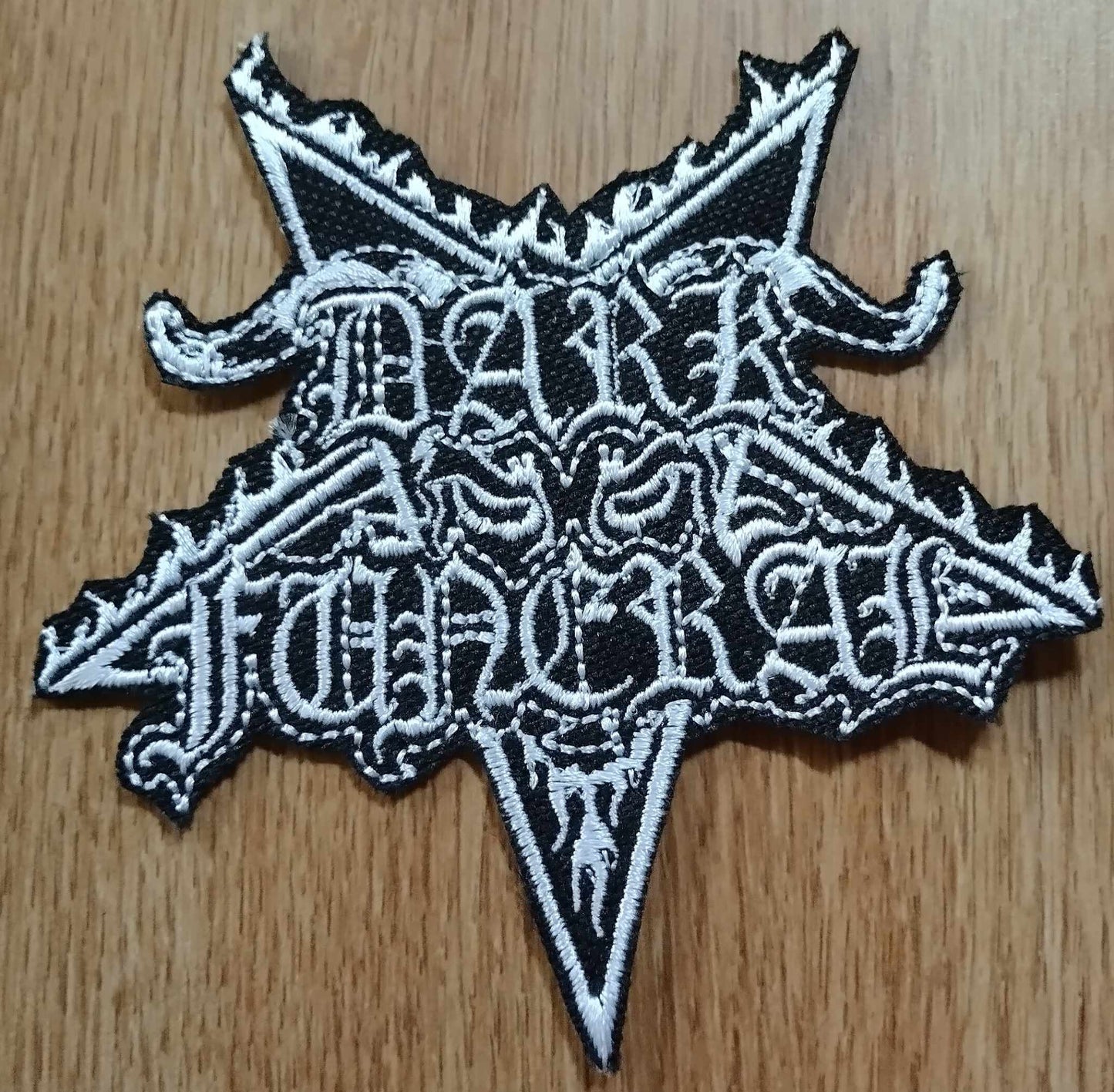 Dark Funeral name Patch white letters