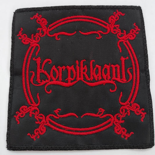 Korpiklaanl name Patch red letters