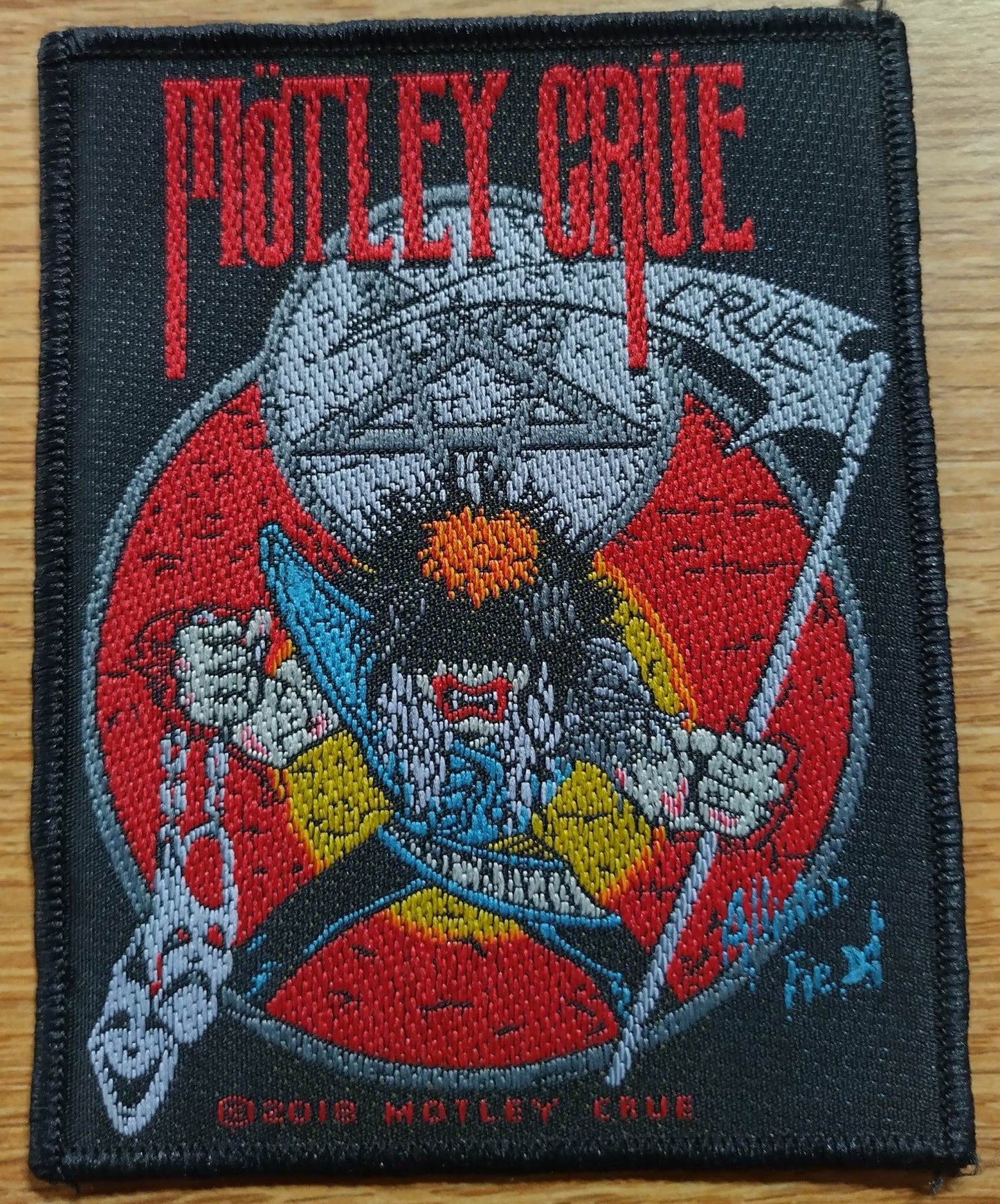 Motley Crue allister fiend Woven Patch