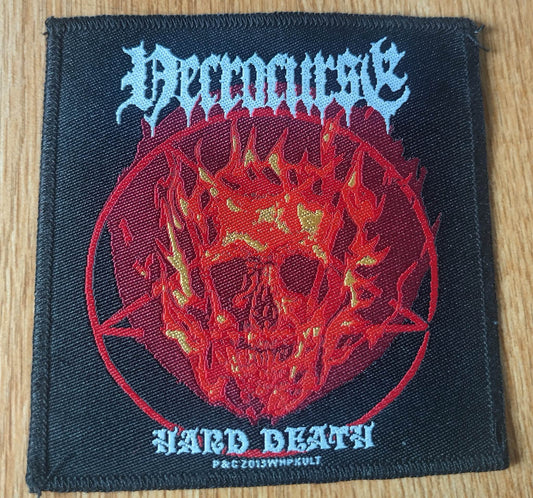 Necrocurse hard death Woven Patch