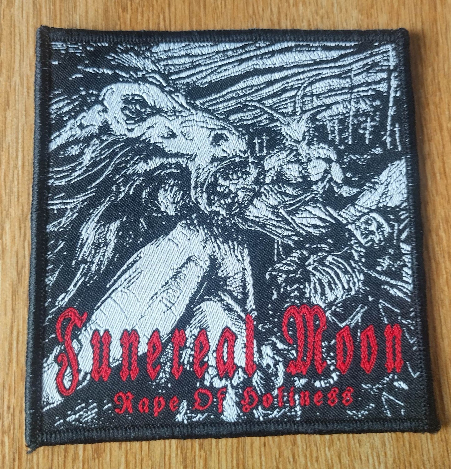 Funereal Moon rape of holiness Woven Patch