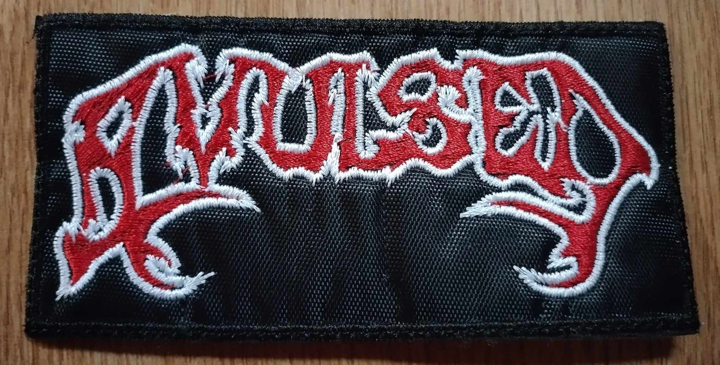 Avulsed name Patch red letters