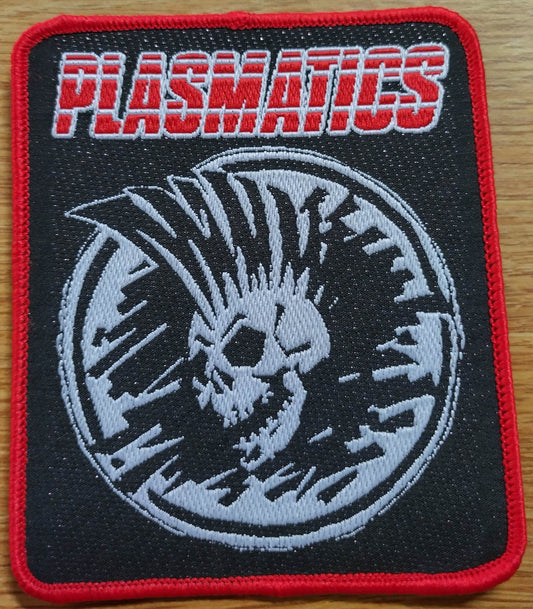 Plasmatics mohawk skull Woven Patch