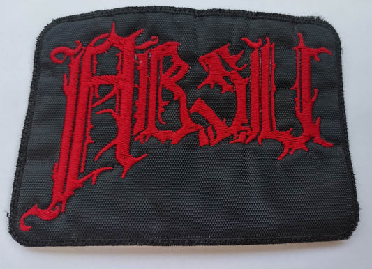 Absu name Patch red letters