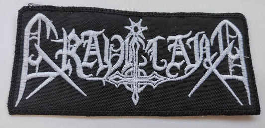 Graveland name Patch white Letters