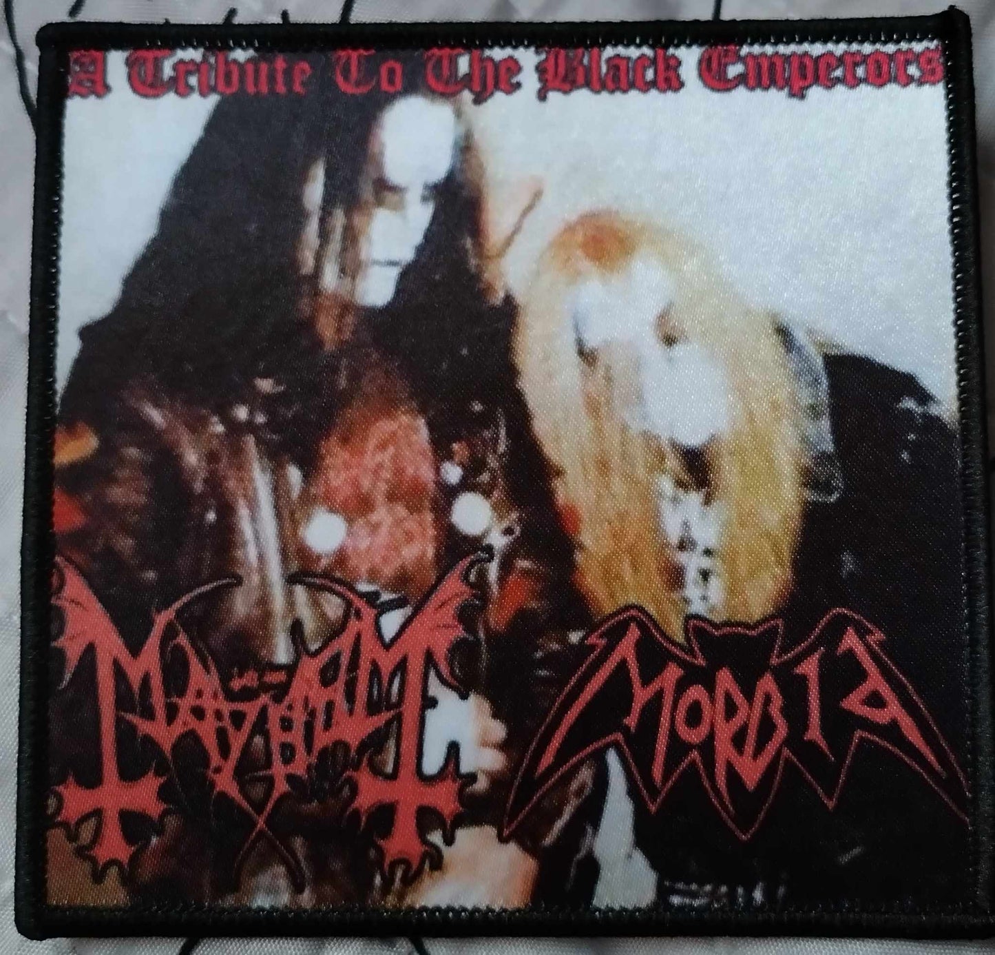 Mayhem/Morbid a tribute to the black emperors Patch