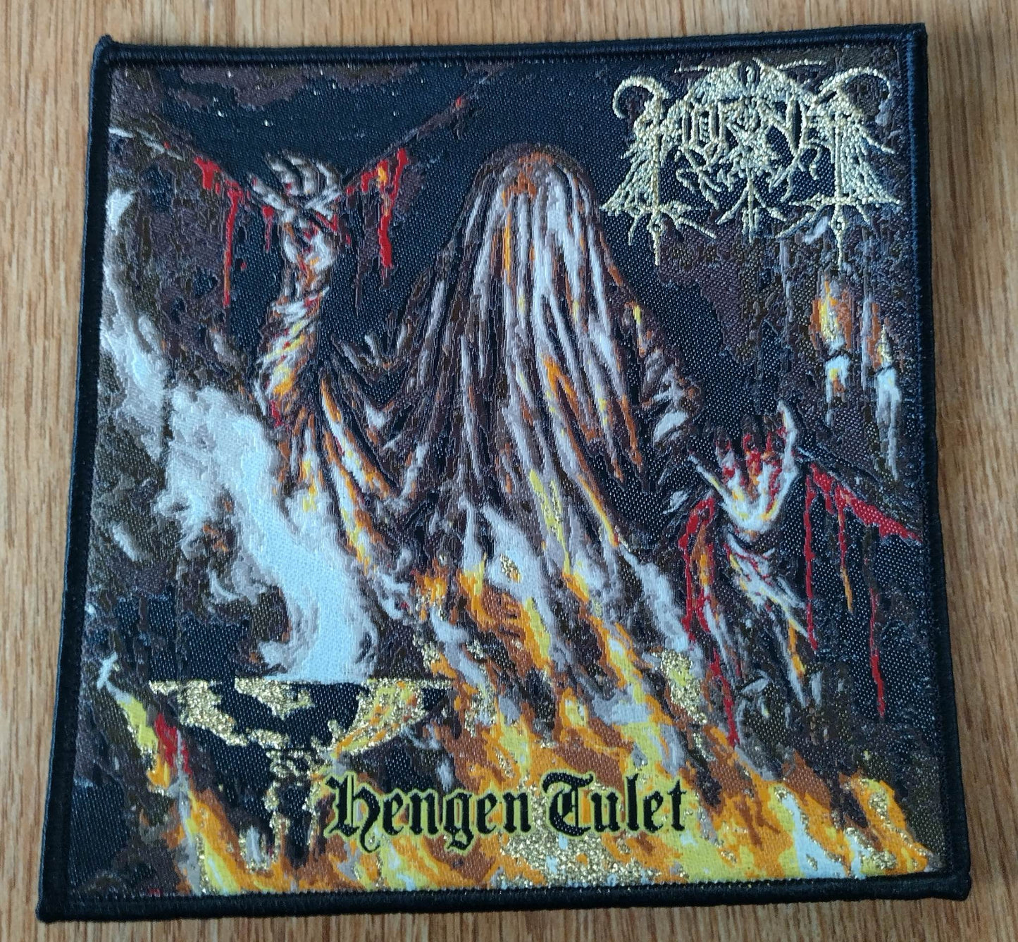 Horna hengen tulet Woven Patch