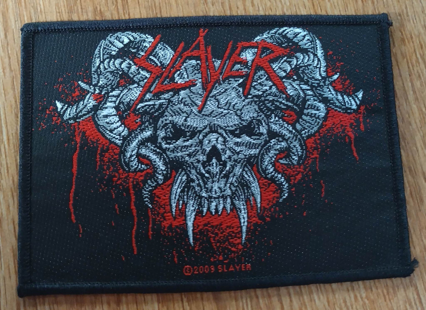 Slayer demon head Woven Patch