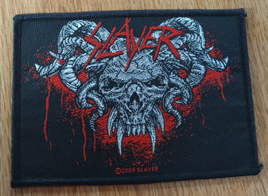 Slayer demon head Woven Patch