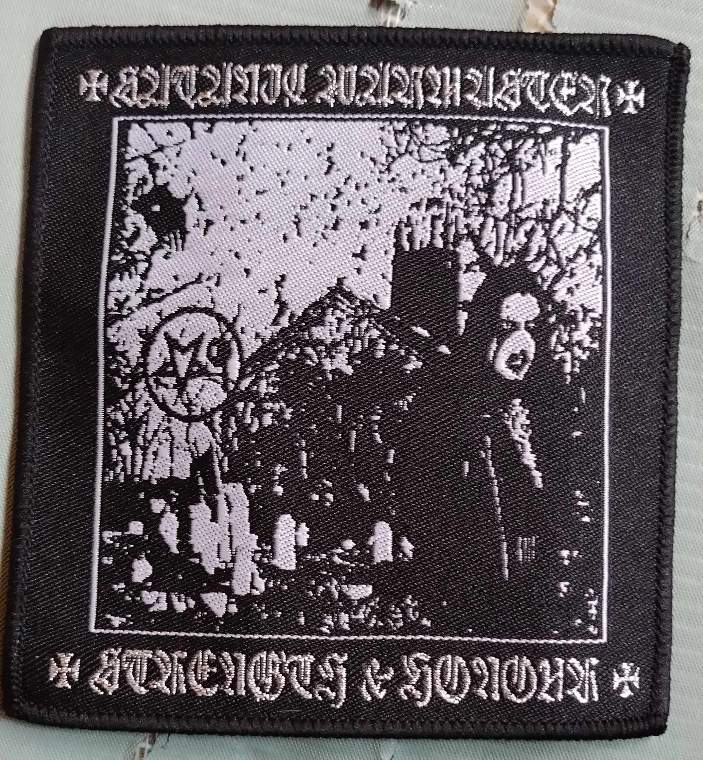 Satanic Warmaster strength and honour WOVEN PATCH