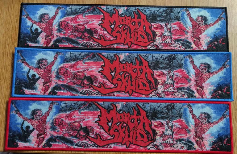 Morta Skuld Dying Remains Strip Woven Patch