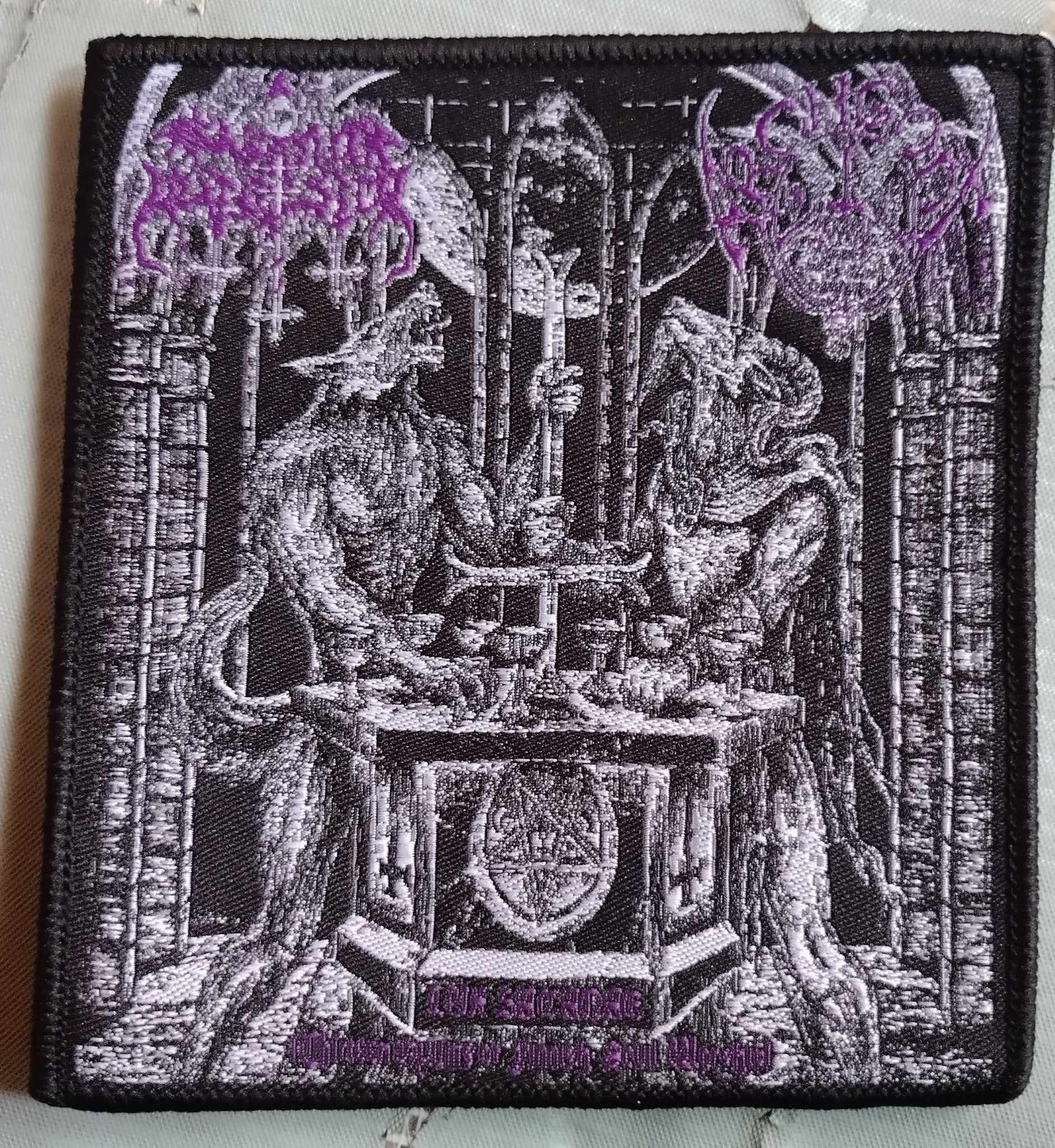 Satanic Warmaster / Archgoat Lux Satanae WOVEN PATCH