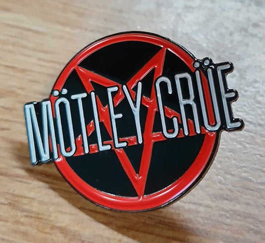 Motley Crue pentagram LAPEL PIN