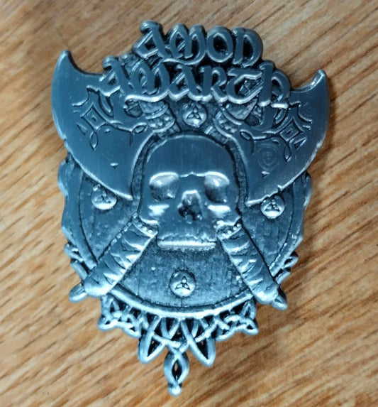 Amon Amarth skull shield LAPEL PIN