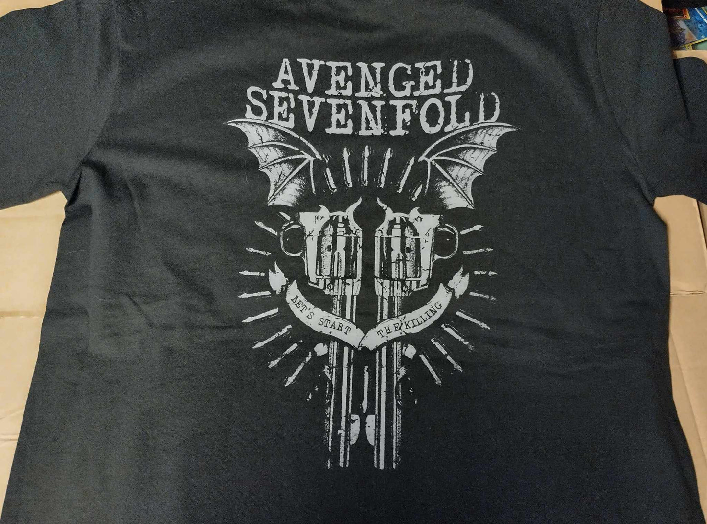 Avenged Sevenfold skull with batwings T-SHIRT