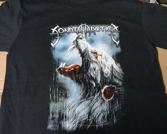 Sonata Arctica big wolf head 25th Anniversary Tour T-SHIRT