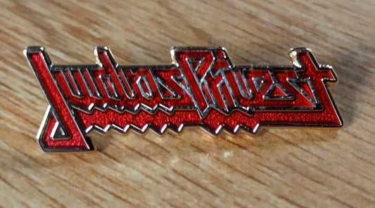 Judas Priest red logo LAPEL PIN
