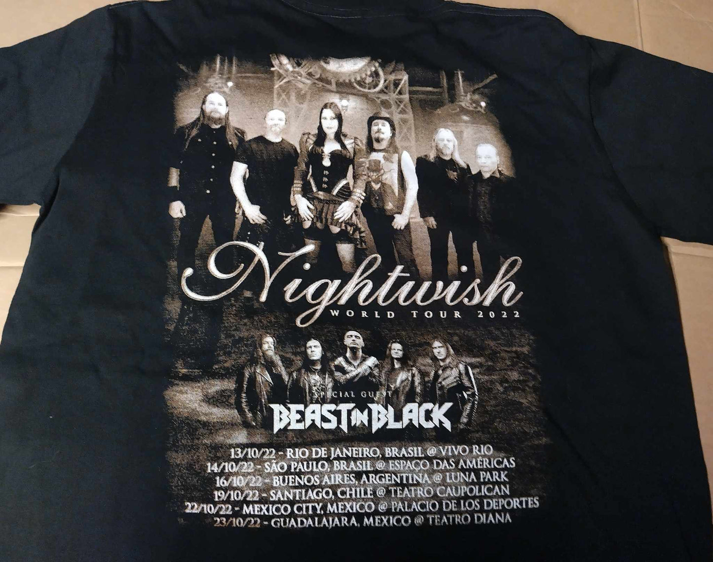 Nightwish albums Latin America Tour '22 T-SHIRT