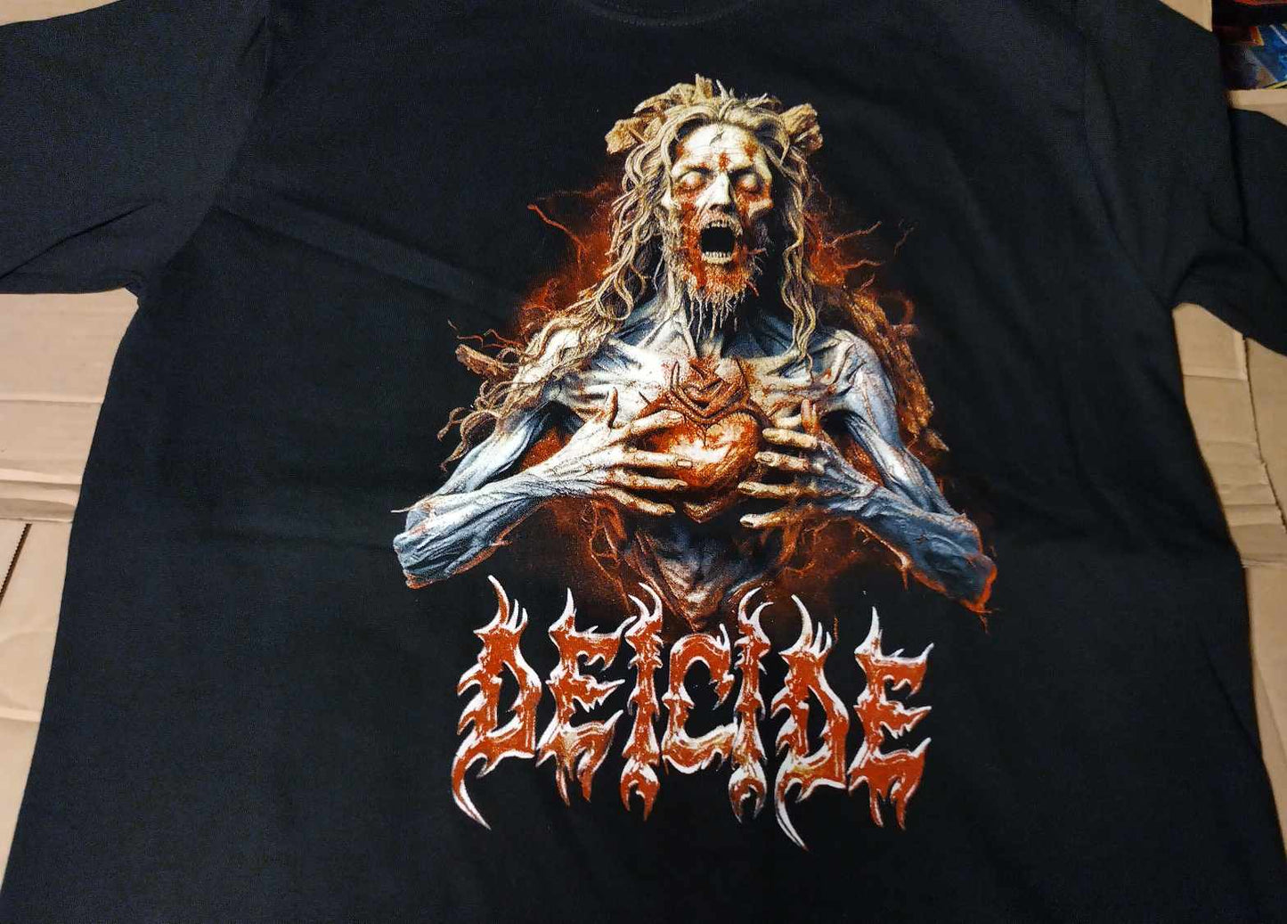 Deicide Dead Christ heart T-SHIRT