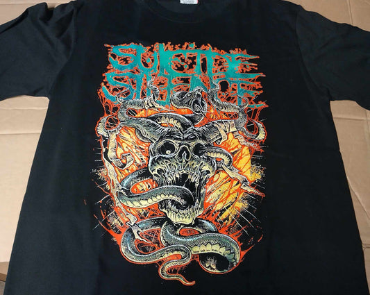 Suicide Silence skull and snakes T-SHIRT