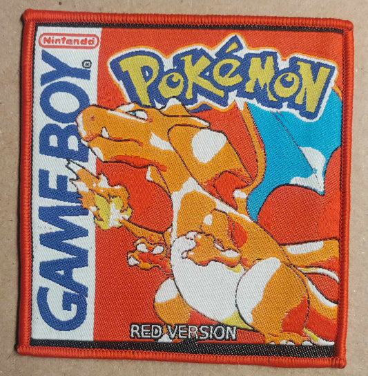 Pokemon Charizard Red Version WOVEN PATCH