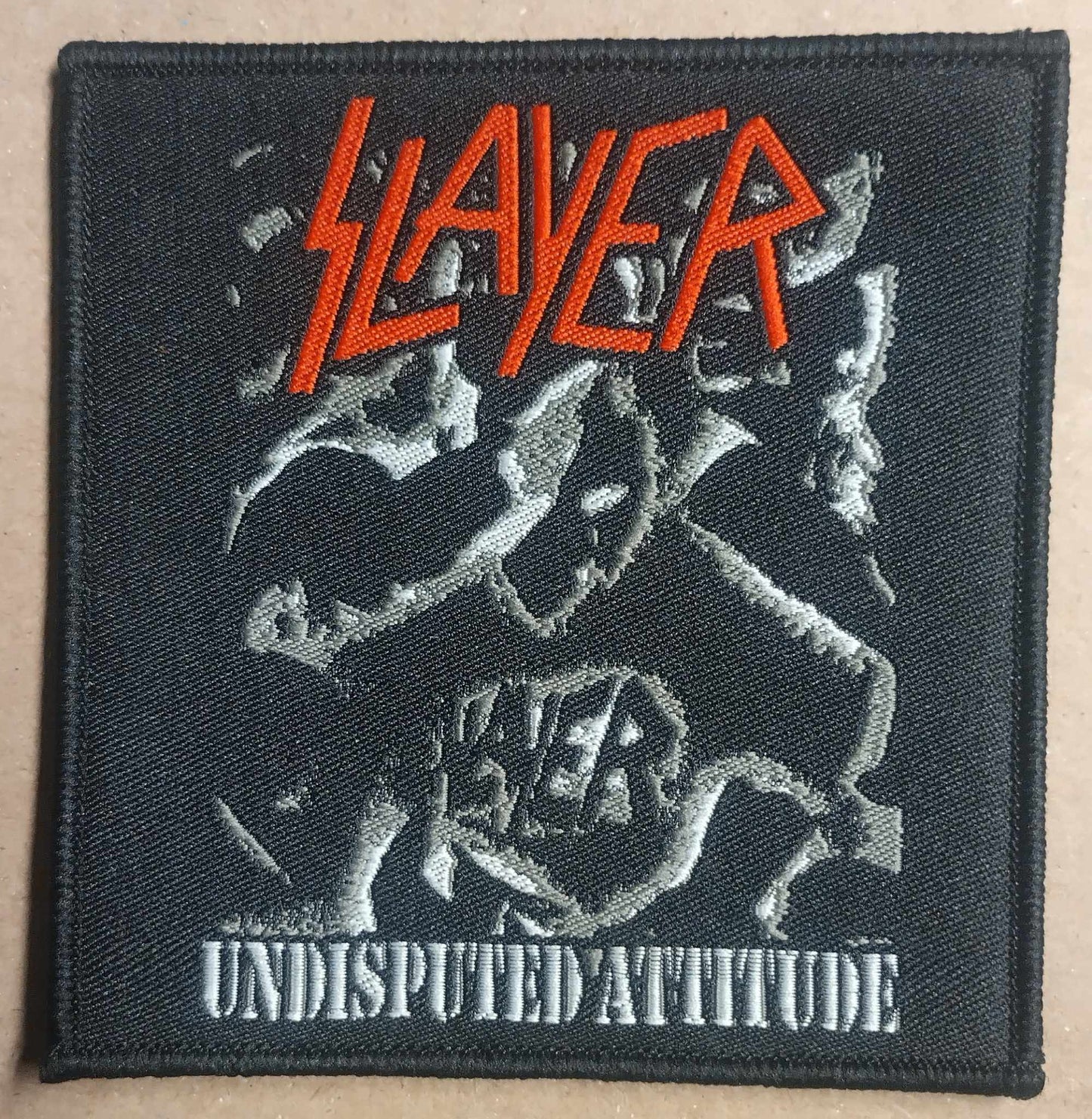 Slayer undisputed attitude WOVEN PATCH