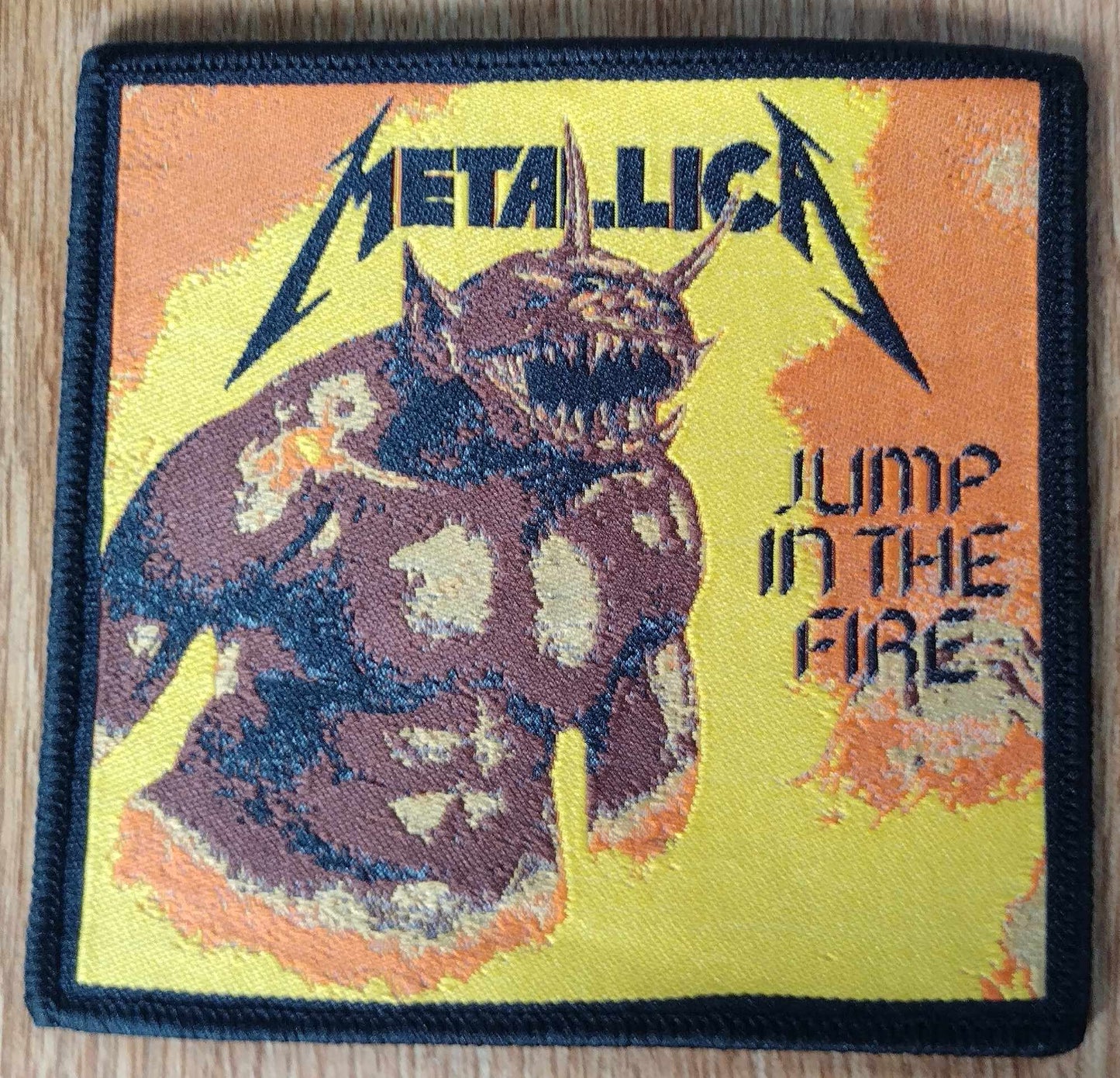 Metallica jump in the fire WOVEN PATCH