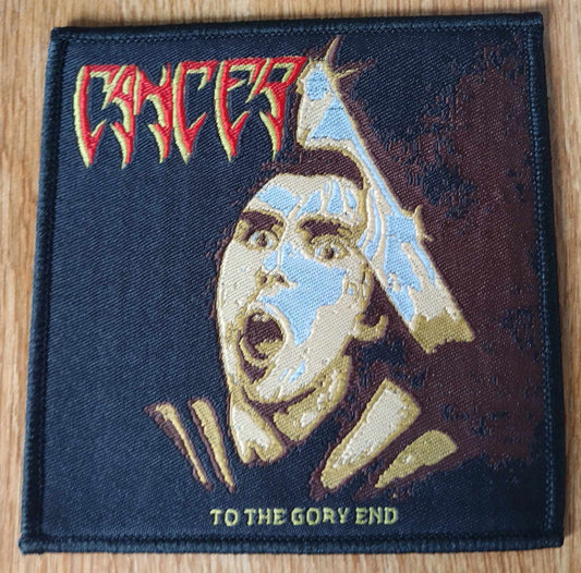 Cancer to the gory end WOVEN PATCH