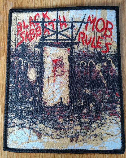 Black Sabbath Mob Rules WOVEN PATCH