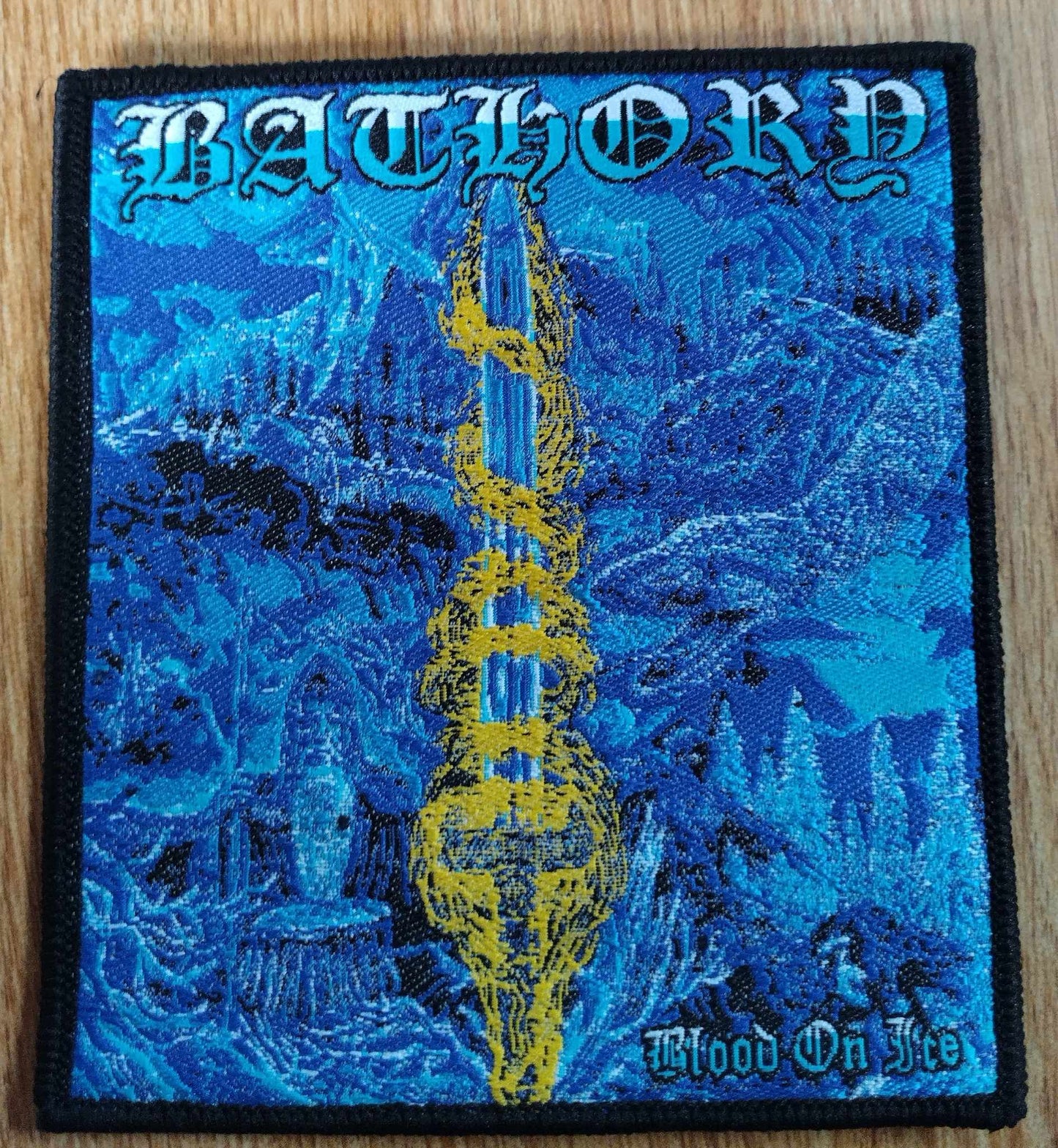 Bathory blood on ice WOVEN PATCH