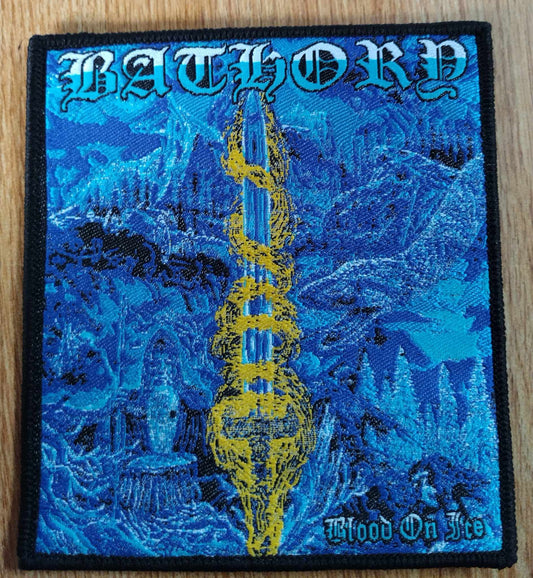 Bathory blood on ice WOVEN PATCH