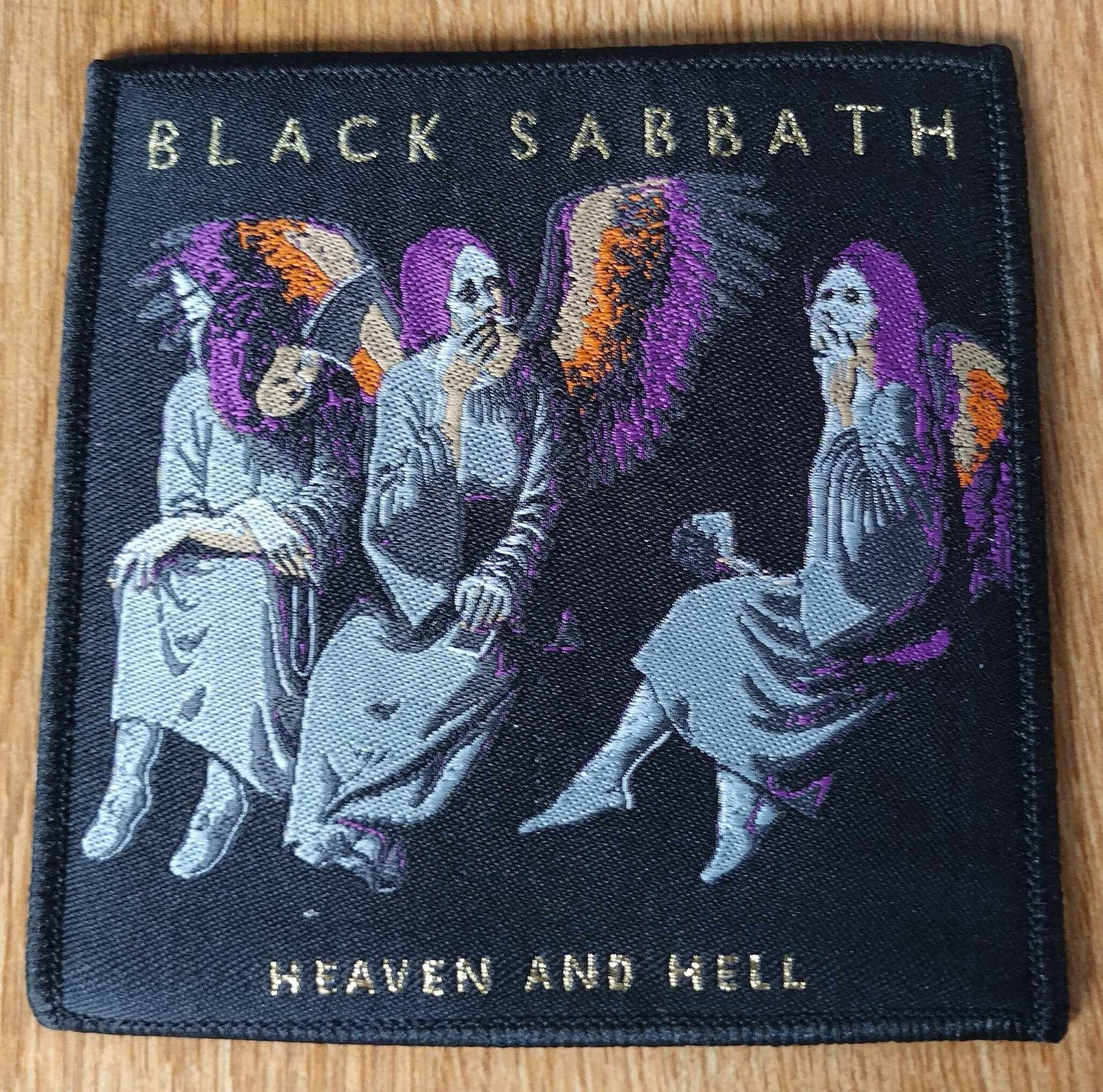 Black Sabbath heaven and hell WOVEN PATCH