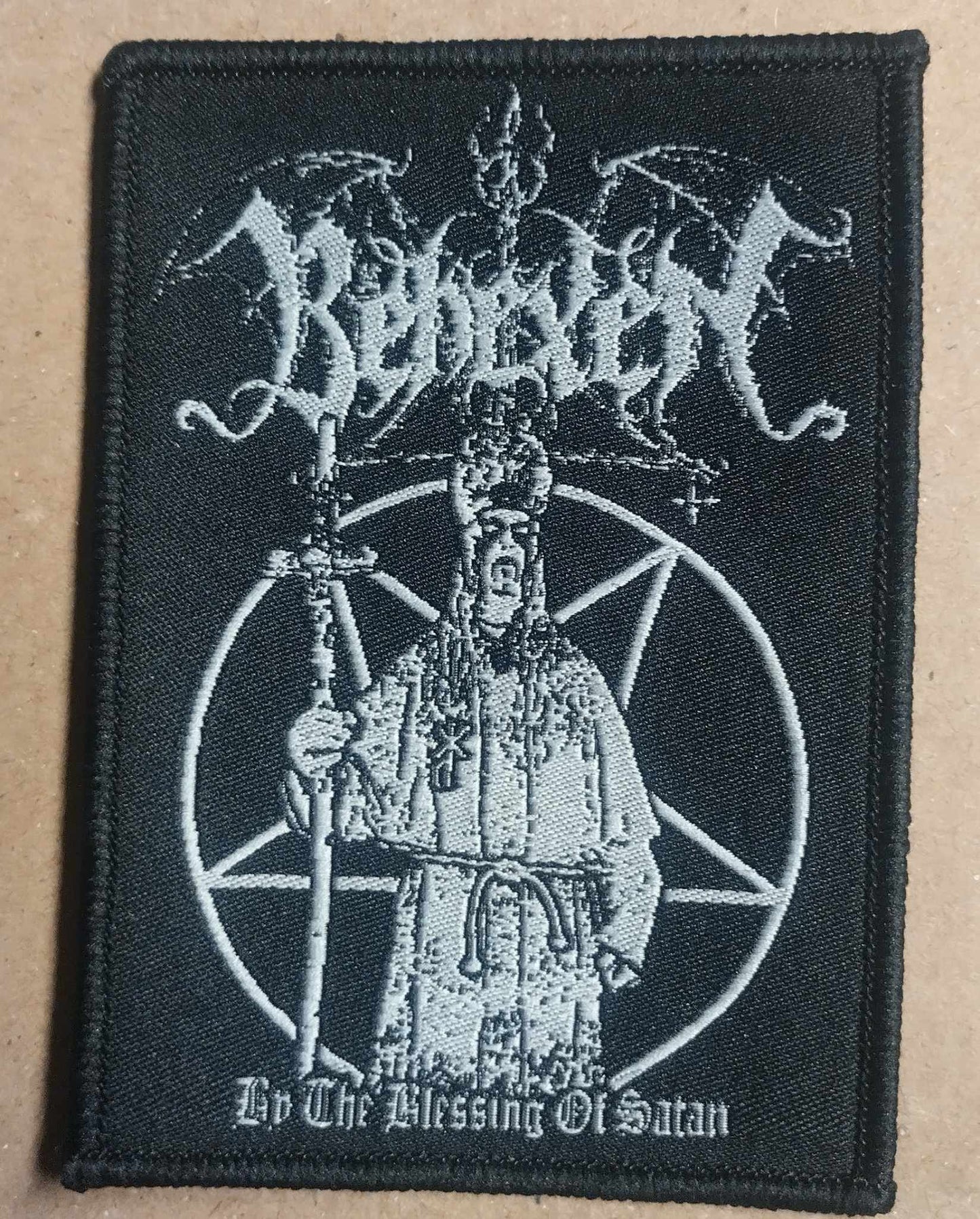 Behexen by the blessing of satan WOVEN PATCH