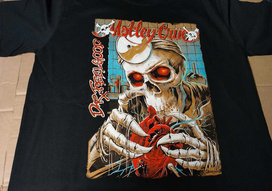 Motley Crue Dr.Feelgood skull Doc T-SHIRT