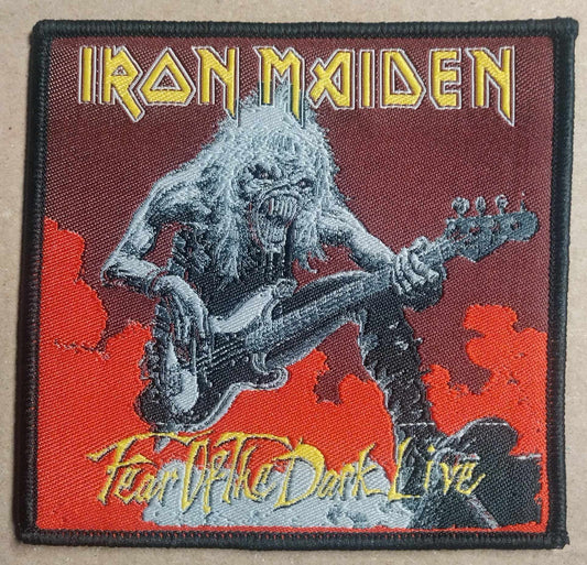 Iron Maiden fear of the dark live WOVEN PATCH