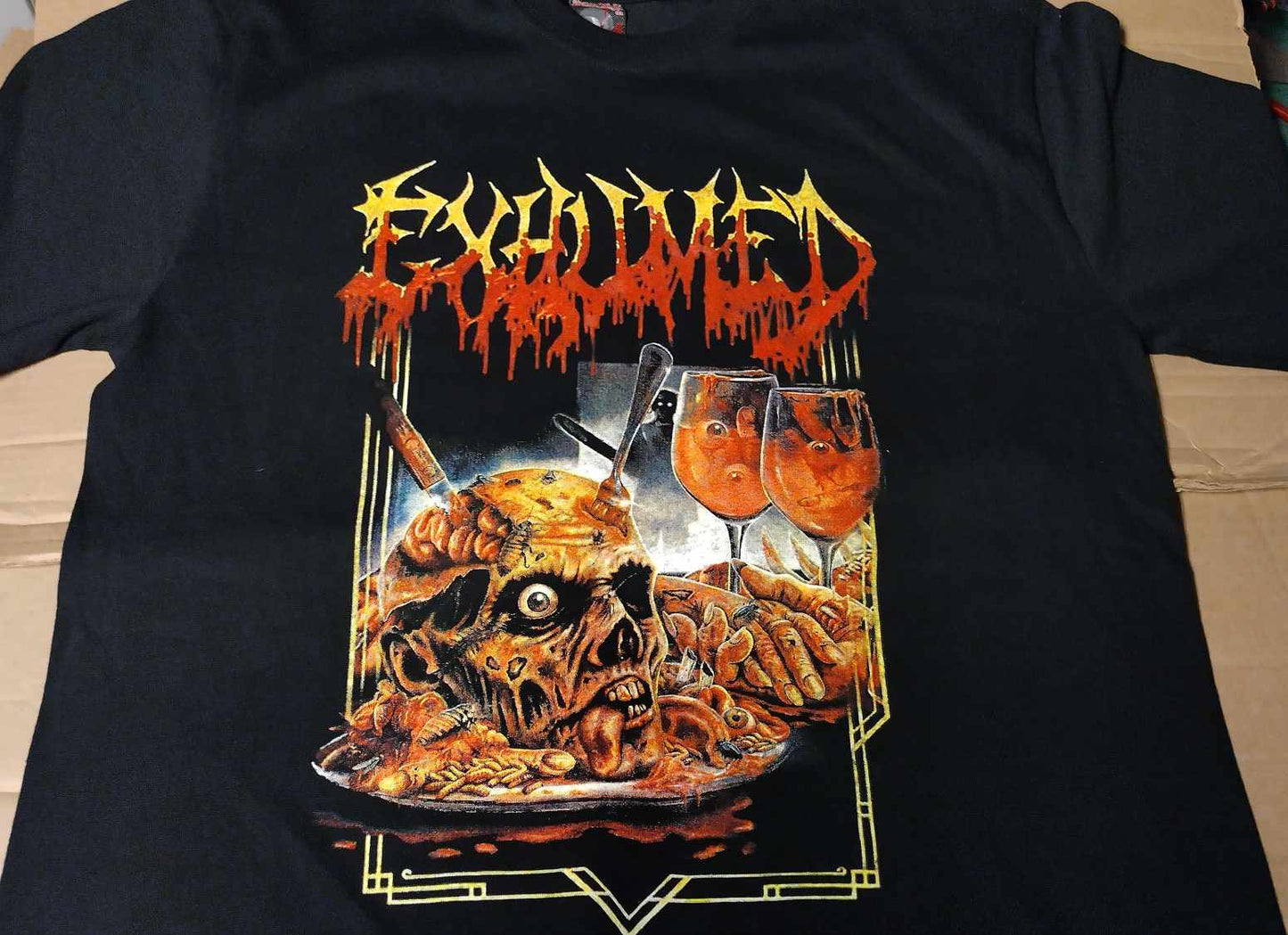 Exhumed head on plate T-SHIRT