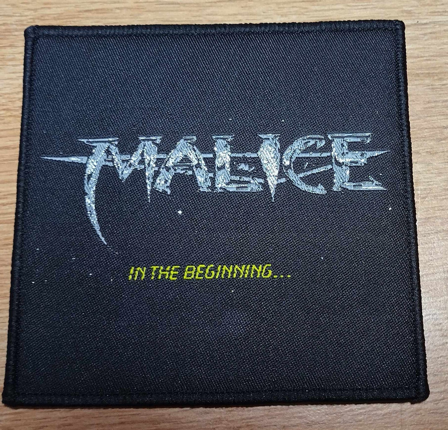 Malice in the beginning WOVEN PATCH Black border