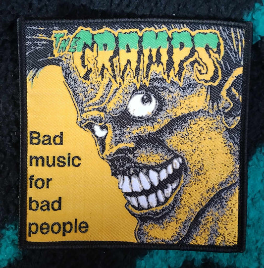 The Cramps Bad music for bad people WOVEN PATCH