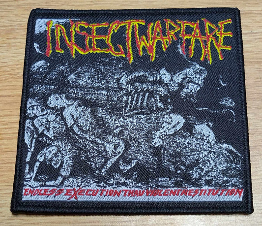 Insect Warfare Endless Execution Thru Violent Restitution WOVEN PATCH