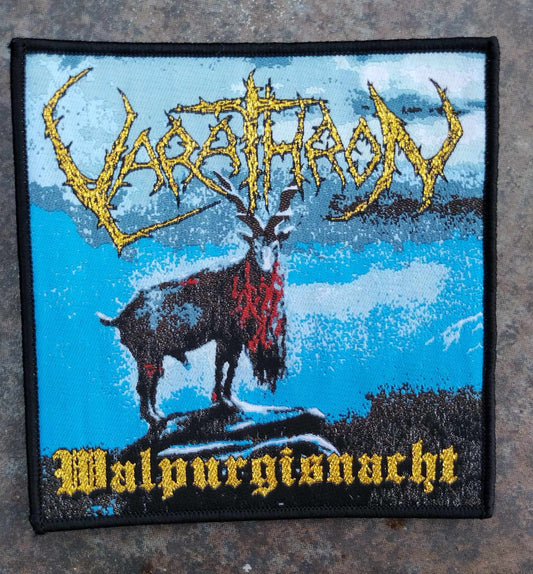 Varathron Walpurgisnacht Black border WOVEN PATCH