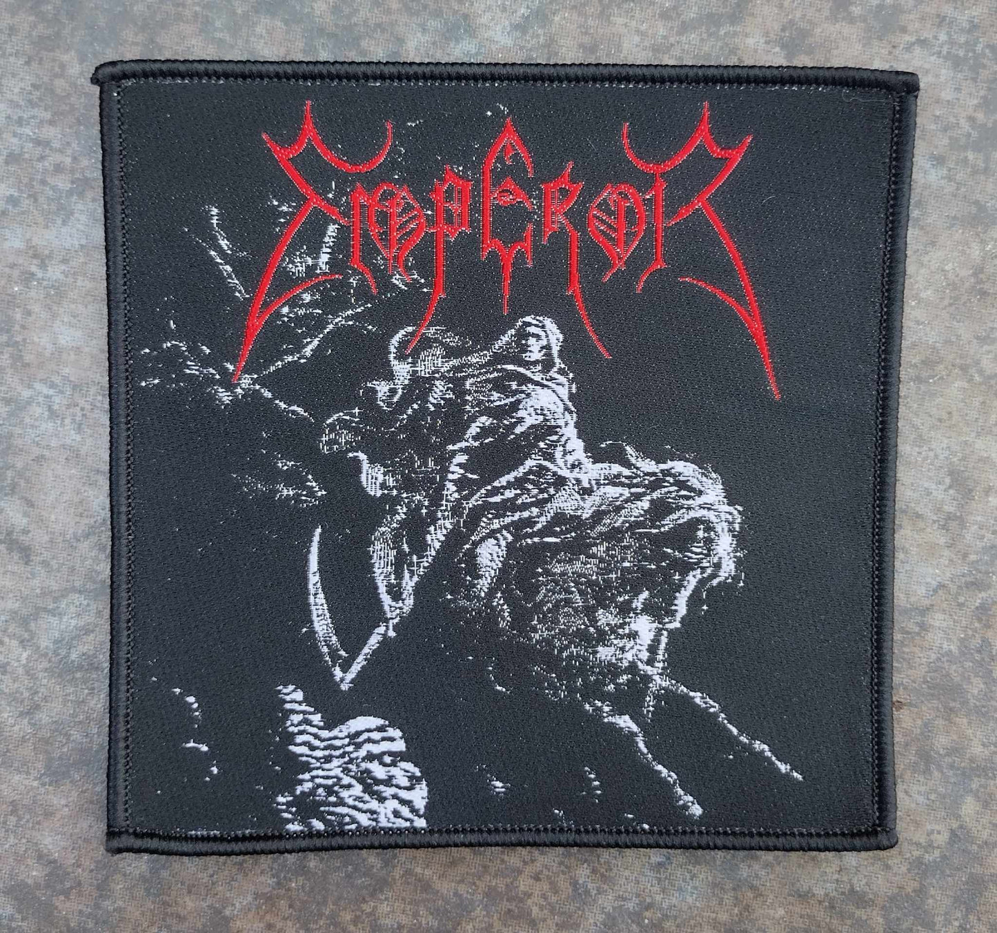 Emperor EP Black border WOVEN PATCH