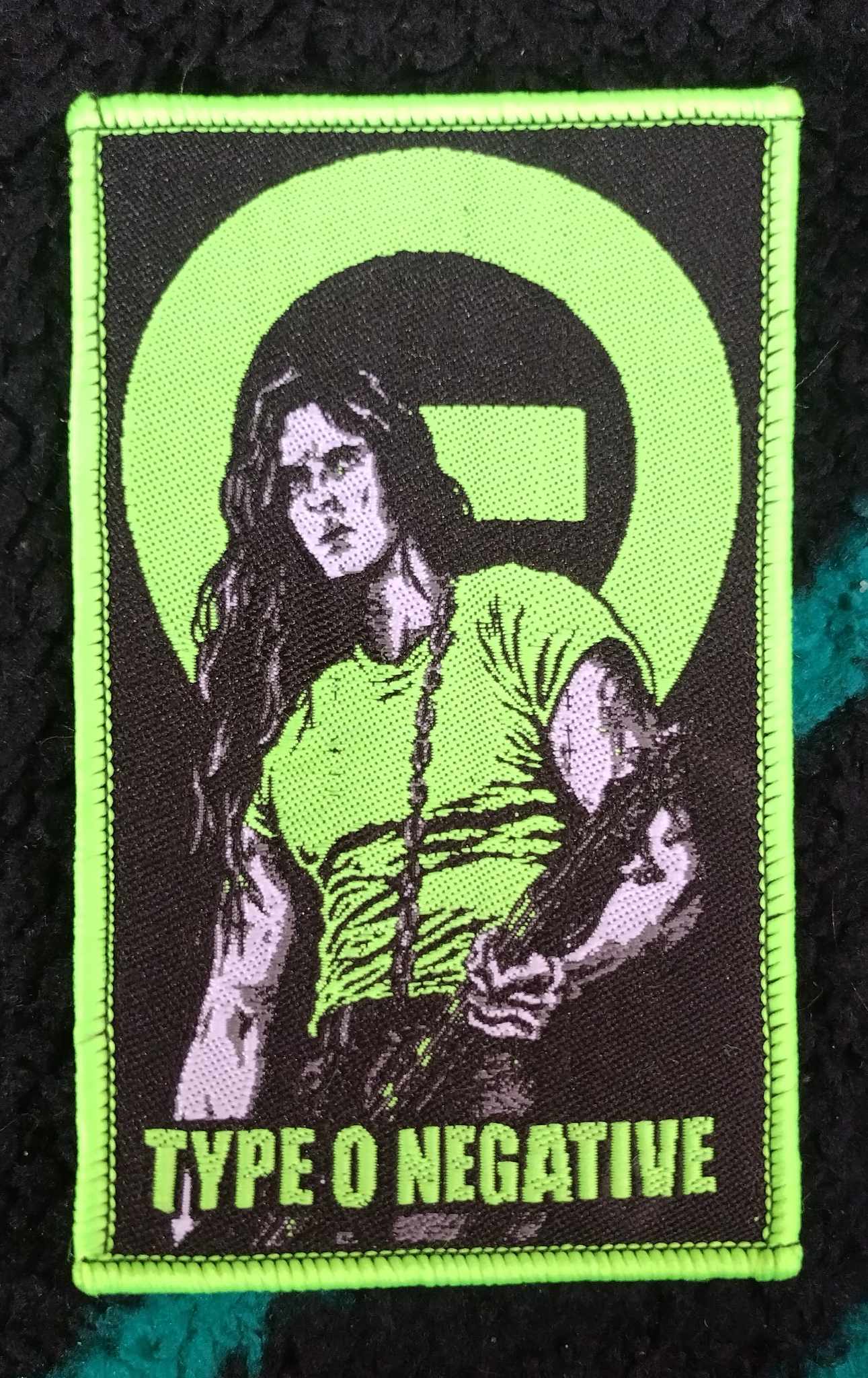 Type O Negative Peter Green Border WOVEN PATCH