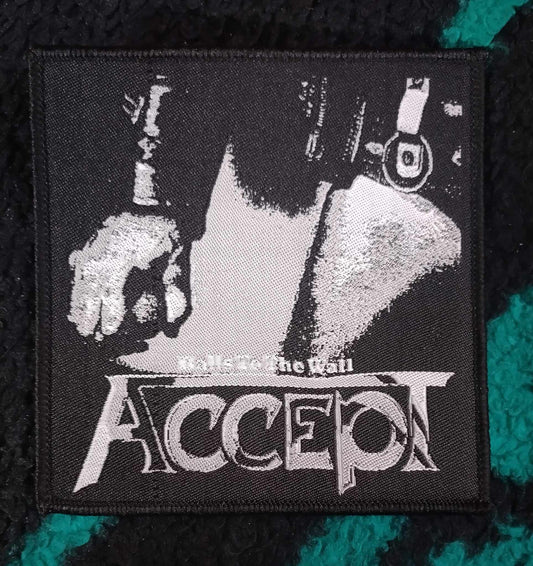 Accept Balls to the wall WOVEN PATCH