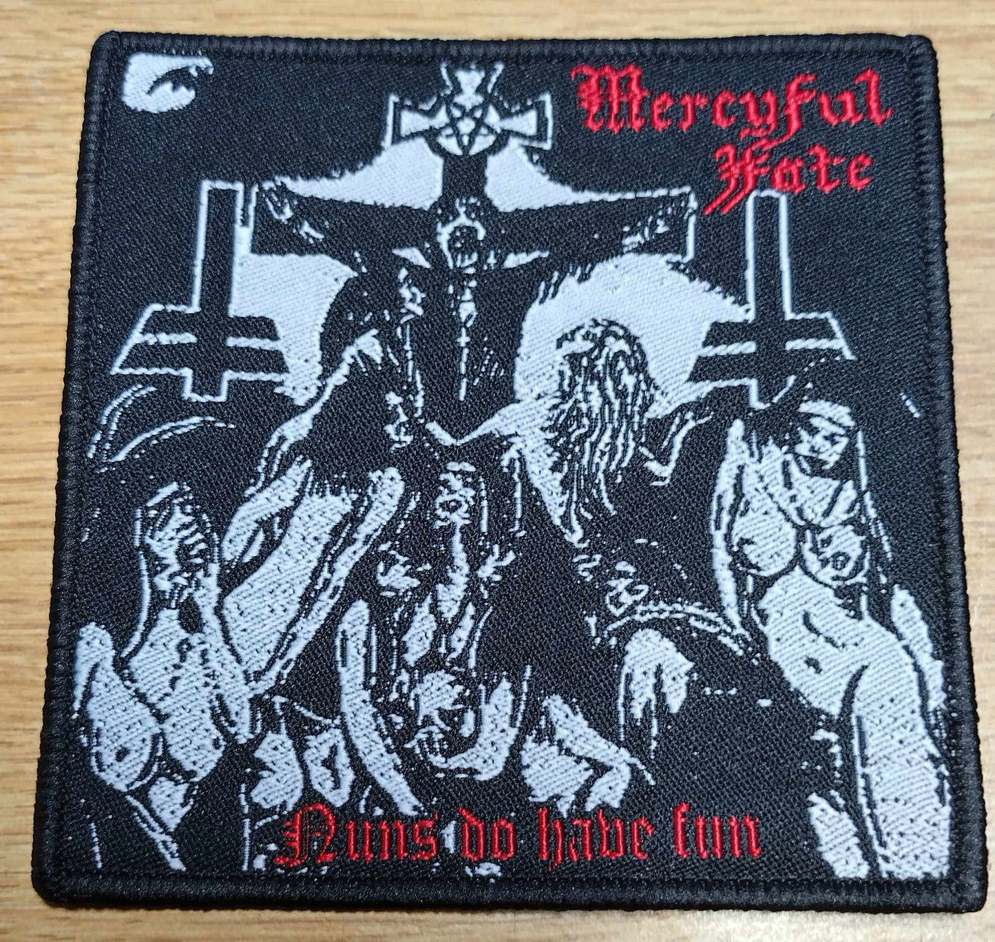 Mercyful Fate Nuns do have fun WOVEN PATCH Black Border