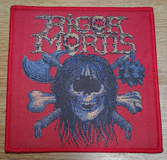 Rigor Mortis WOVEN PATCH Red border