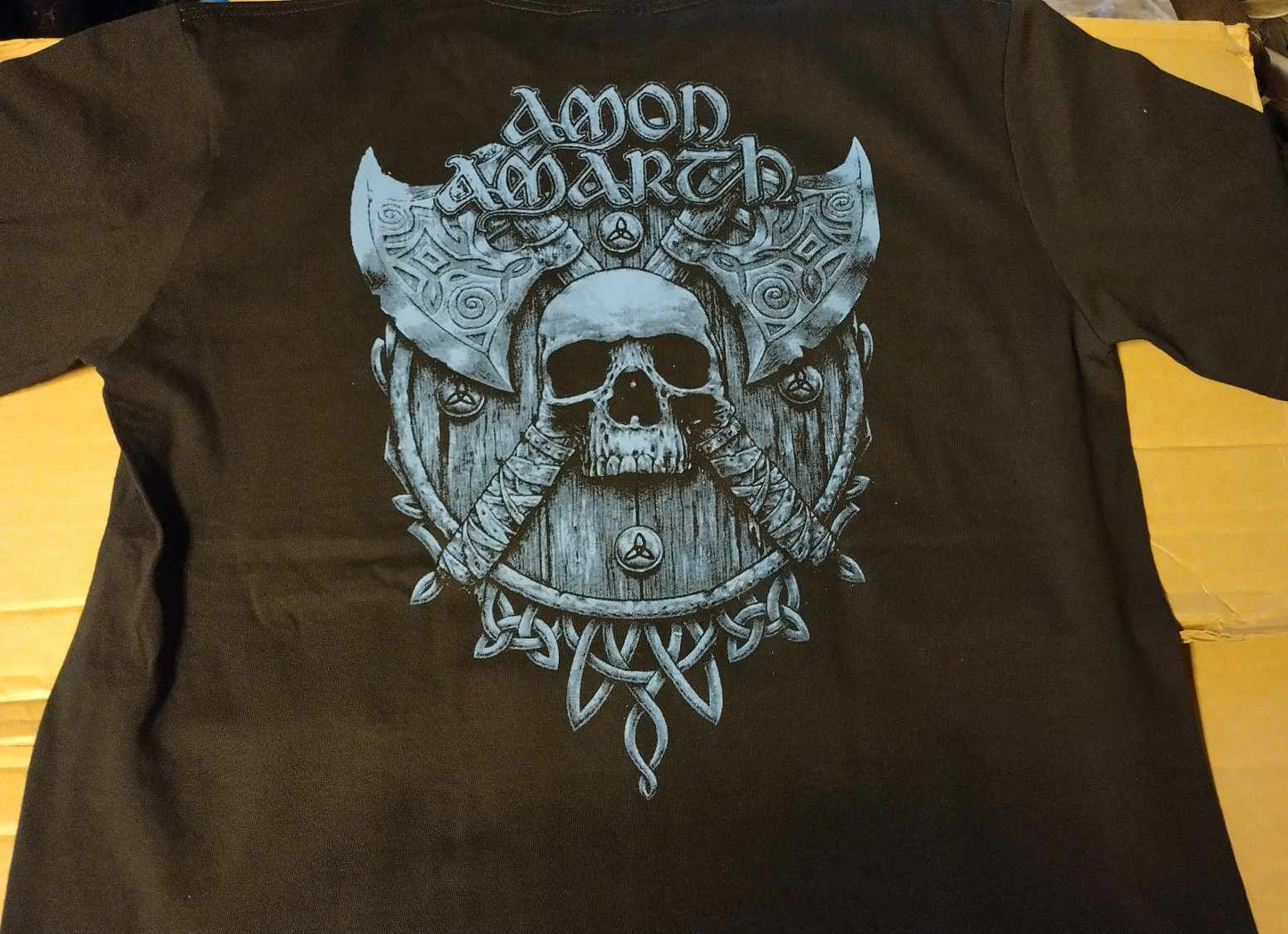 Amon Amarth 2 side skulls T-SHIRT