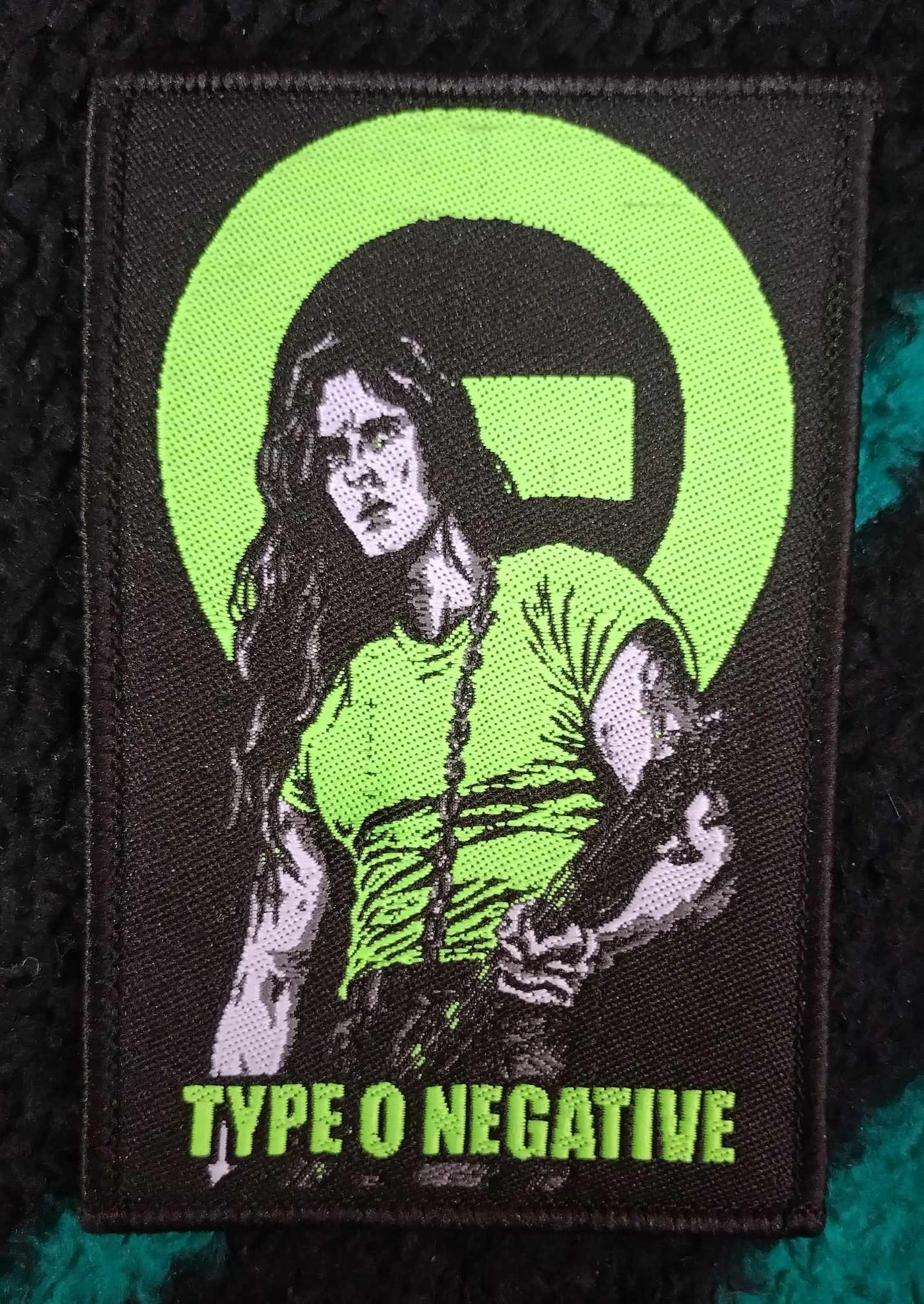 Type O Negative Peter Black border WOVEN PATCH